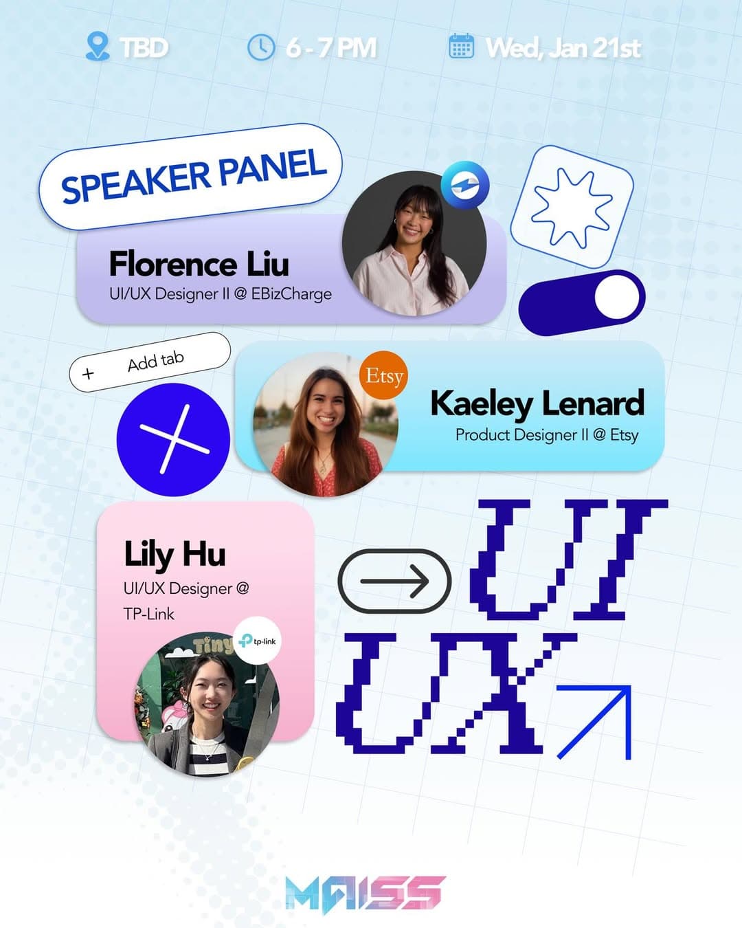 UI/UX Speaker Panel